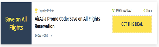 AirAsia Show Coupon