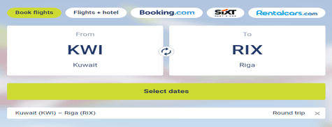 Book Flights airBaltic