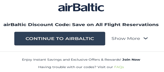 airBaltic Copy Promo