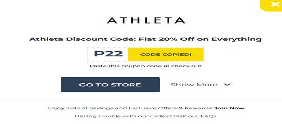 Athleta Copy Promo