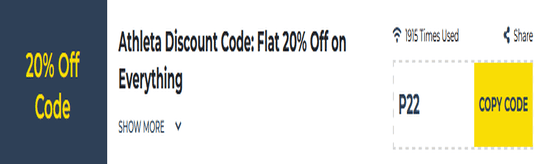 Athleta Show Coupon