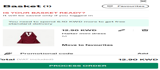 Bershka discount applied