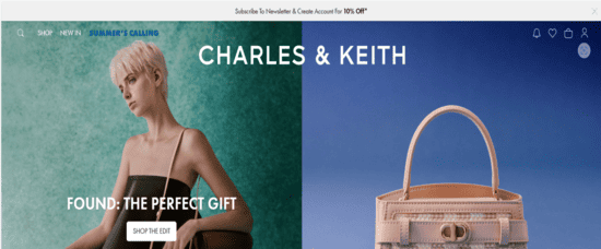 Charles & Keith Website