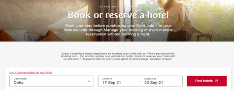 Book Hotel with Emirates