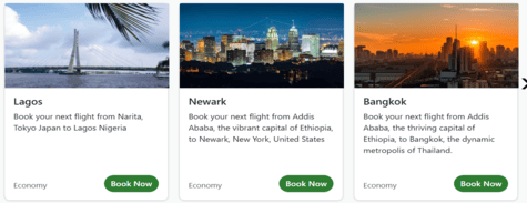 Flights Ethiopian Airlines