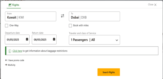 Ethiopian Airlines Product