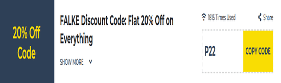 FALKE Show Coupon