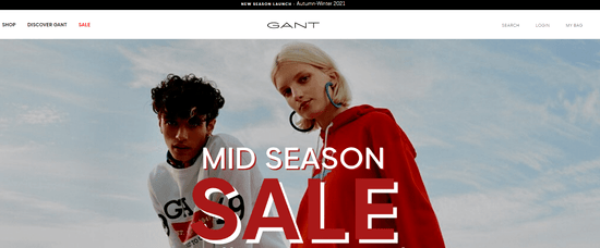 Gant Official website