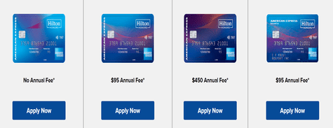 Hilton Credit Cards for Booking