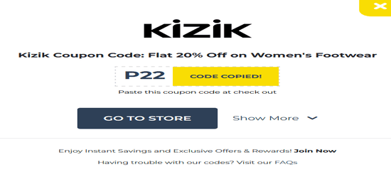 Kizik Copy Promo
