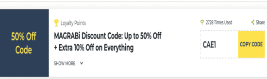 Magrabi Show Coupon