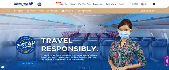 Official Website of Malaysia Airlines