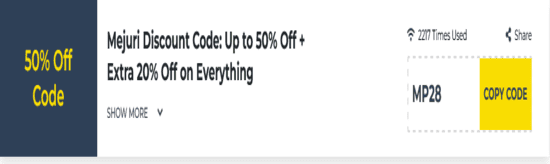 Mejuri Show Coupon