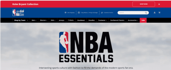 NBA Store Website