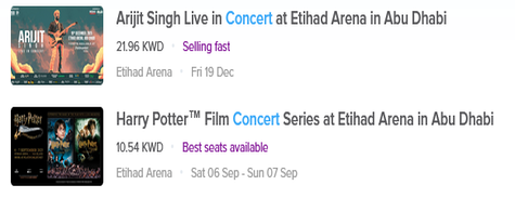 Platinumlist Concert