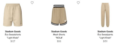 Stadium Goods has an excellent selection of Pants & Shorts that will enhance your appearance