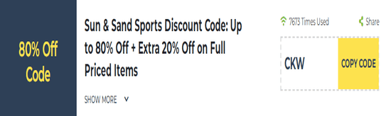 Sun & Sand Sports coupon