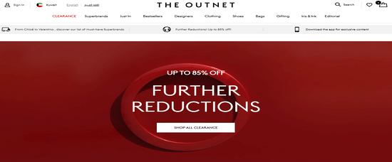 The Outnet Website