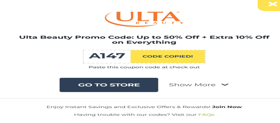 Ulta Beauty Copy Promo