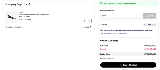 Ulta Beauty discount applied
