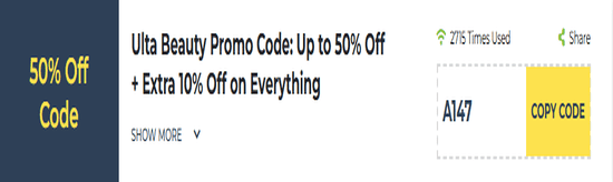 Ulta Beauty Show Coupon
