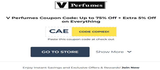V Perfumes Copy Promo